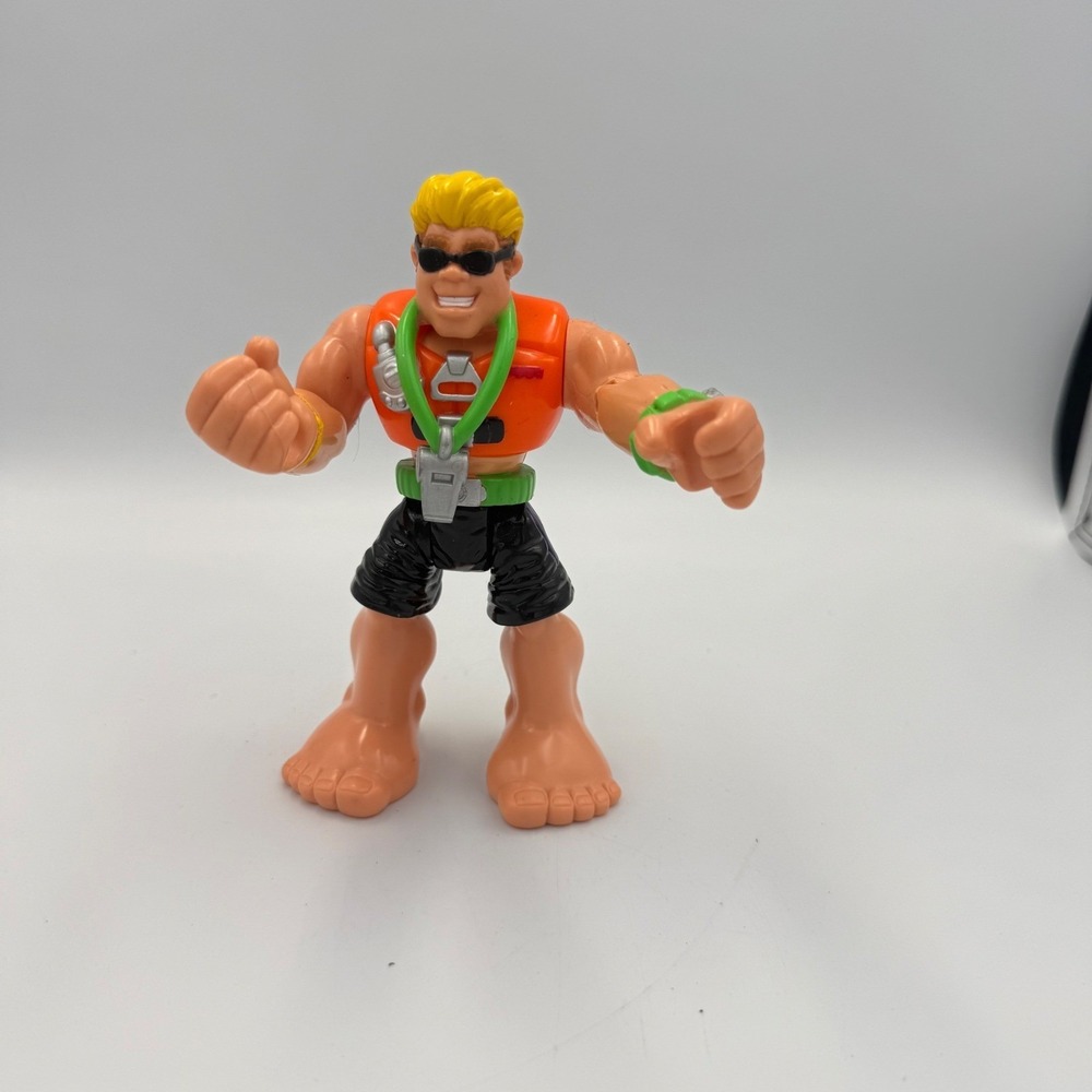 Fisher Price Rescue Heroes Gil Gripper Action Figure 1998 Vintage 6 inch Toy